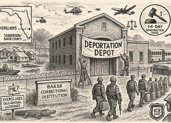 ‘एलेगेटर अलकाट्राज’ पछि फ्लोरिडाले अर्को ‘डिपोर्टेसन डेपो’ खोल्ने